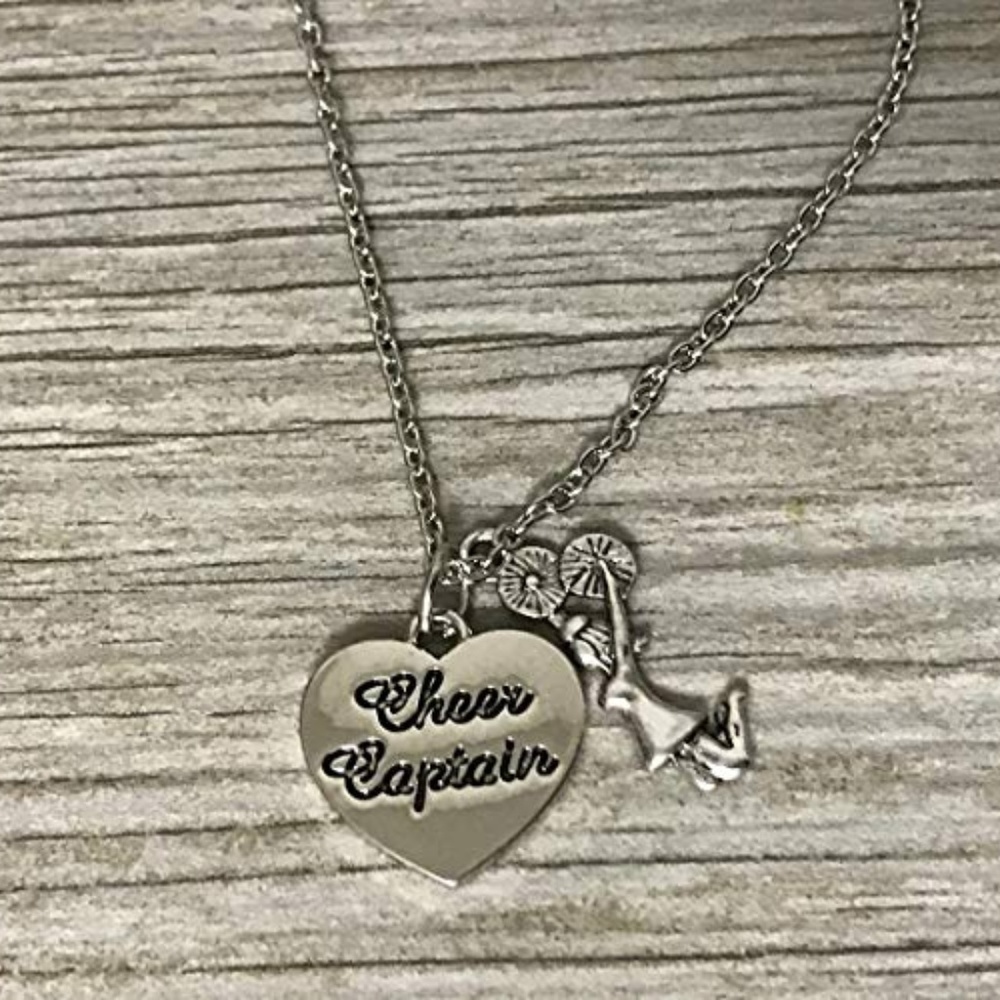 Cheer Captain Necklace, Girls Cheerleading Jewelry